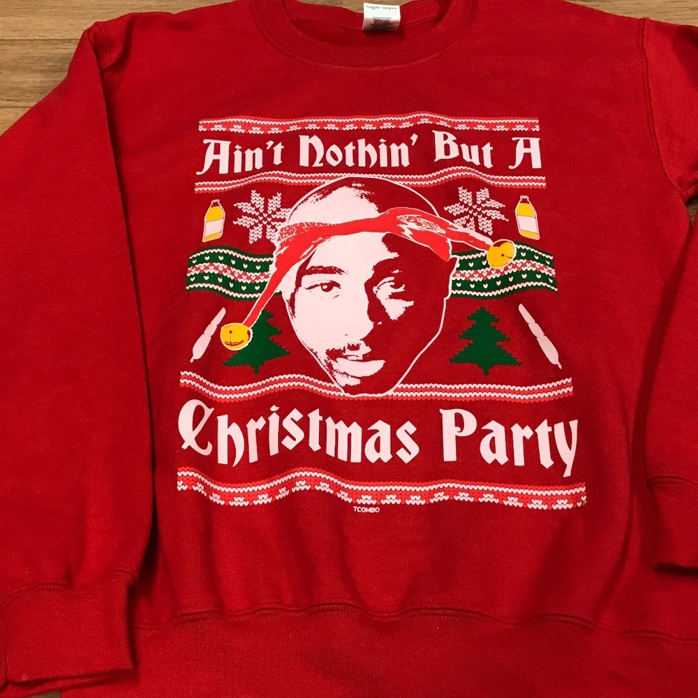 Christmas Sweater 2pac men’s women’s Tupac